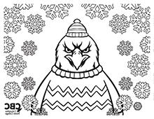 网赌正规真人实体在线平台 Winter Coloring Page