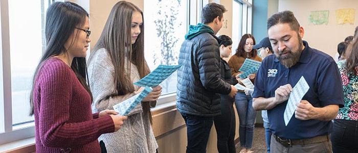 image of students and instructor in Spanish class